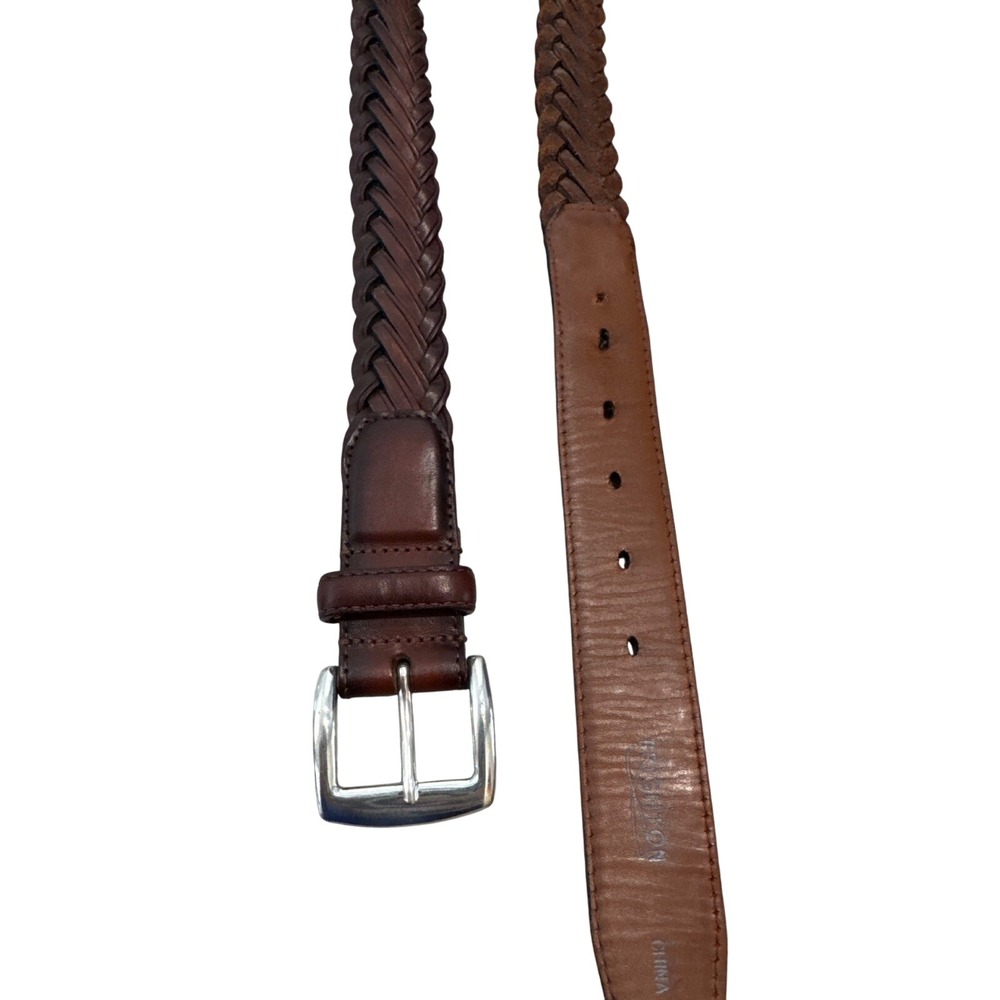 Men's Brighton‎ DONEGAL TAPER Brown Leather Belt Size 36 Stylish